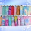 Colorful Tie-Dye Rabbit Fur Print Plush Fabric, 10mm - Ideal for Toy and Clothing Design