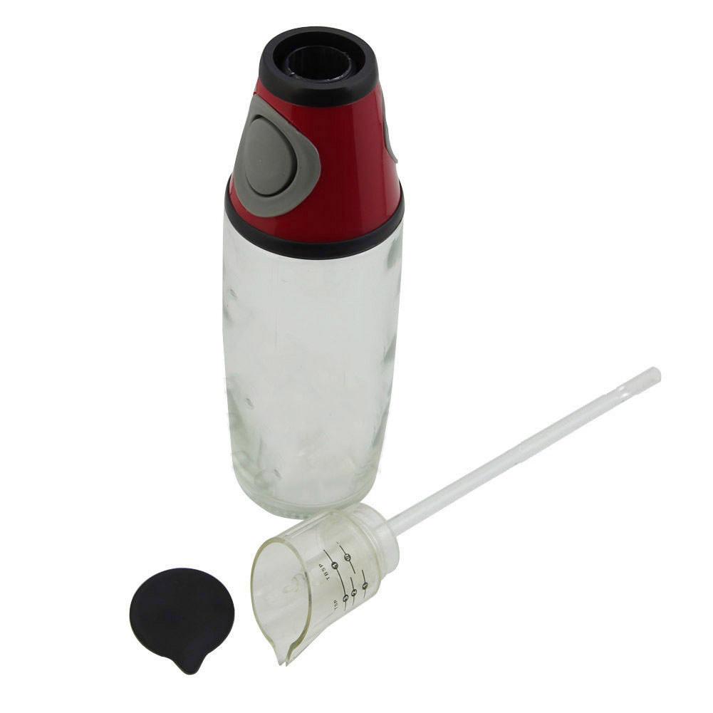 

Oil Dispenser Bottle With Controlled Press And Measurement For Kitchen Use