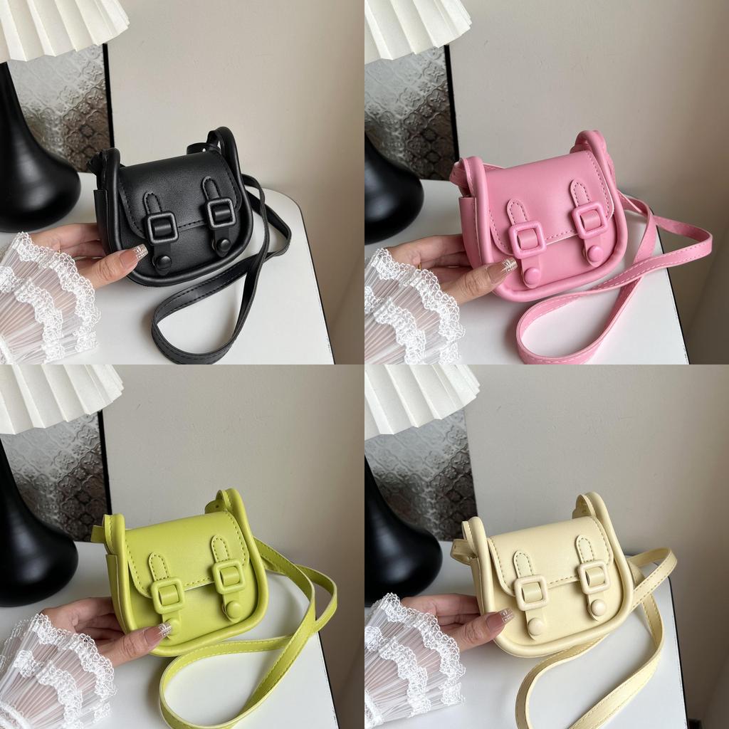 Vintage Style Small Pu Crossbody Bag With Top Magnetic Flap For Girls