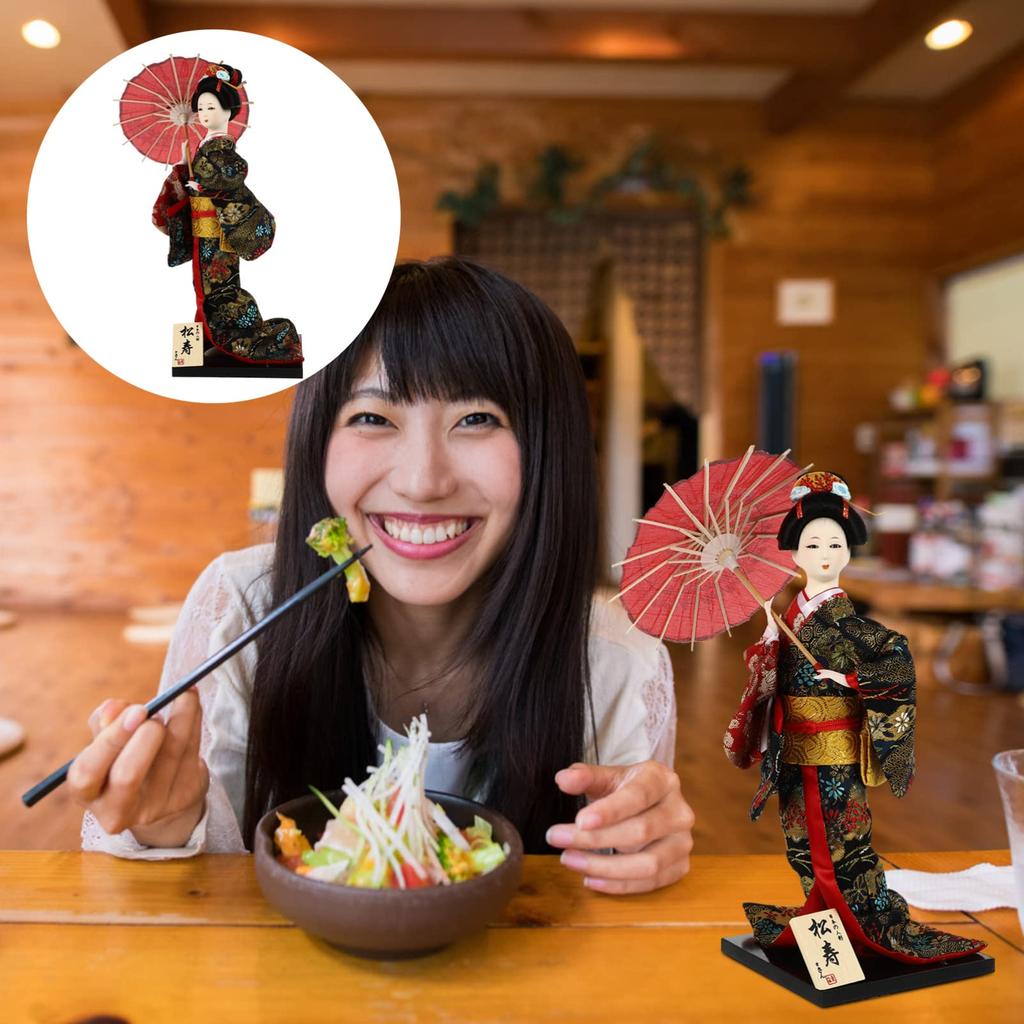 BESTOYARD Dancing Maiko Japanese Japanese Gift for Desktop Geisha 31cm Birthday Japanese Office Decorative Ornament Doll, Souvenir, Foreigners,