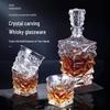 Carved Glass Whiskey Decanter
