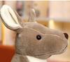 Kangaroo Plush Toy (Gray, 60cm) Parent and Child Kangaroo Animal Celebration Gift
