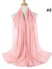 70*180cm bubble chiffon muslim headscarf for women solid color hijab scarf shawls and wraps hijab femme musulman kopftuch