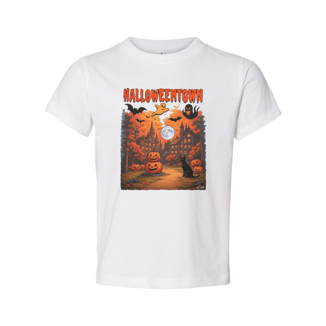 Halloween Town Unisex T Shirt Graphic Tee For Men And Women S разноцветный