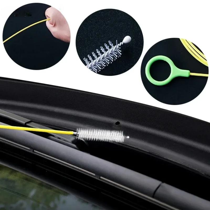Xiaomi 2/3m Sturatubi per Fognature Auto Spazzola per Pulizia Tetto Apribile Auto Tubo Lungo Foro di Scarico Sturatubi Scarico Strumenti per la Pulizia Auto Accessori Auto