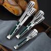 {Summer2} 9/12/14" Non Slip Stainless Steel Food Tongs Meat Salad Bread Clip Barbecue Grill Buffet Clamp Kitchen Cooking Tools