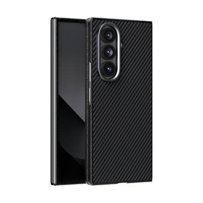 For Samsung Galaxy Z Fold 7 6 5 Fold 7 Fold 6 Phone Case for Magsafe Magnetic Wireless Charging Carbon Fiber Protective Cover