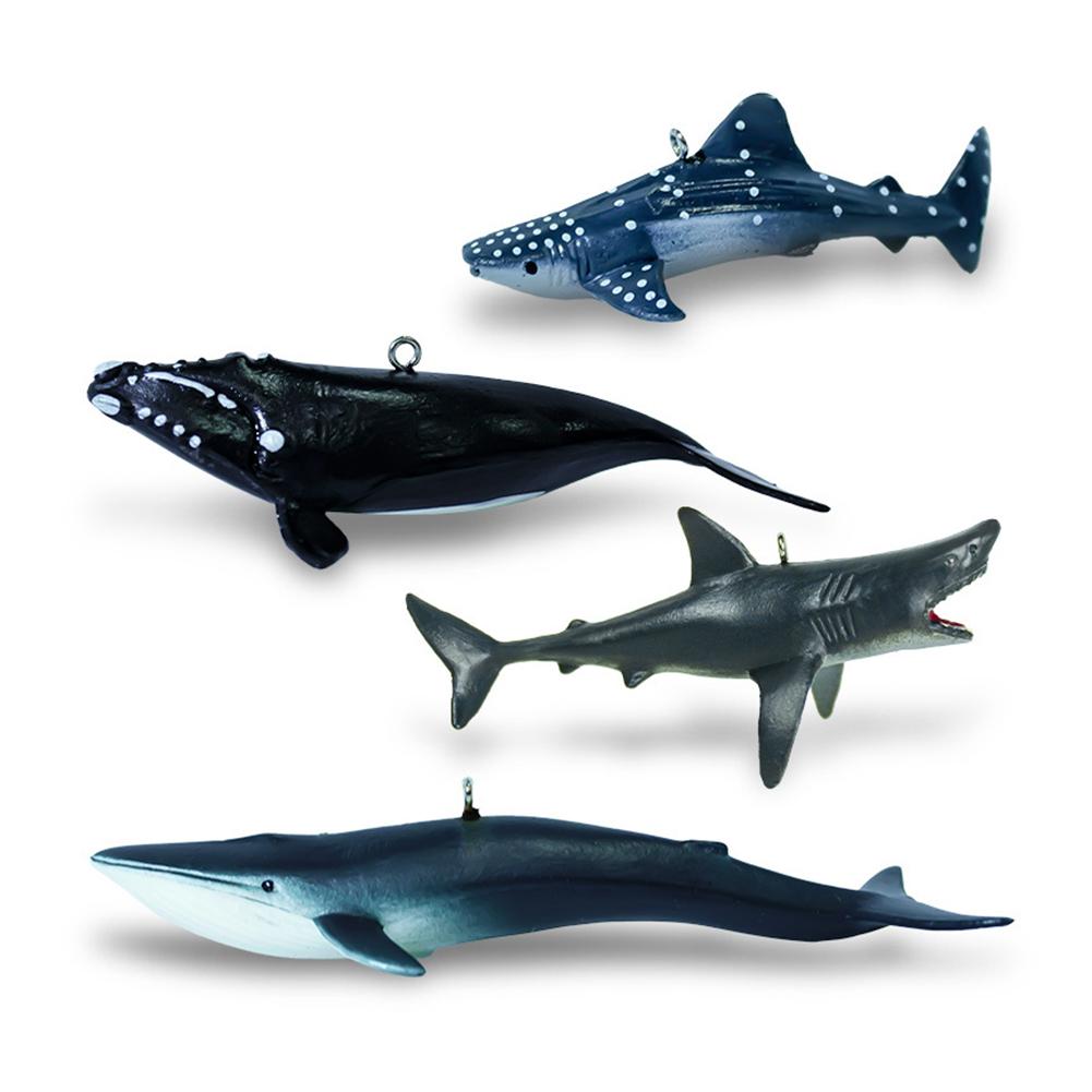 Zwemmende Haai Walvis Ornament Simulatie Zee Dieren Nieuwigheid Onderwater Wereld Ornament Aquascaping Decoraties