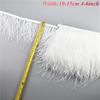 1Meters White Black Pheasant Feathers for Clothes Ribbon on Tape Rooster Goose Turkey Marabou Ostrich Fringe Trim Sewing Decor