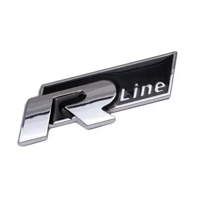 RUNTB1 2026 Hot VOLKSWAGEN Car Front Grille Bumper Body 3D Metal Decals R-Line Auto Logos Stickers For VW Polo Golf Passat Scirocco Tig