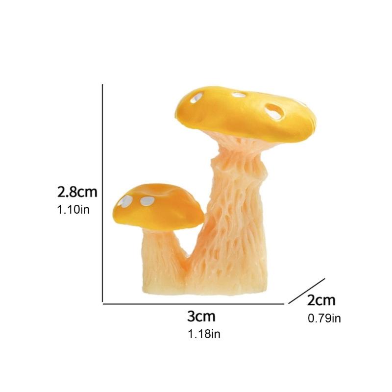Resin Mushrooms for Outdoor and Indoor Use for Home Decoration Garden Projects Weather Resistant Miniature Ornaments