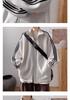Men's Retro Color Block Stand Collar Jacket – Spring/Autumn Casual Sportswear with Three Stripes