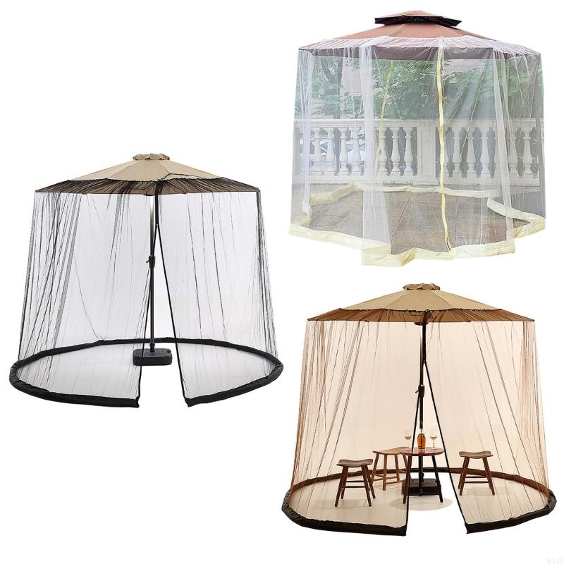 Mosquitoes Bug Net Outdoor Lawn Garden Camping Umbrella Sunshades Cover for Garden Yard Patio Yard Party Decoration