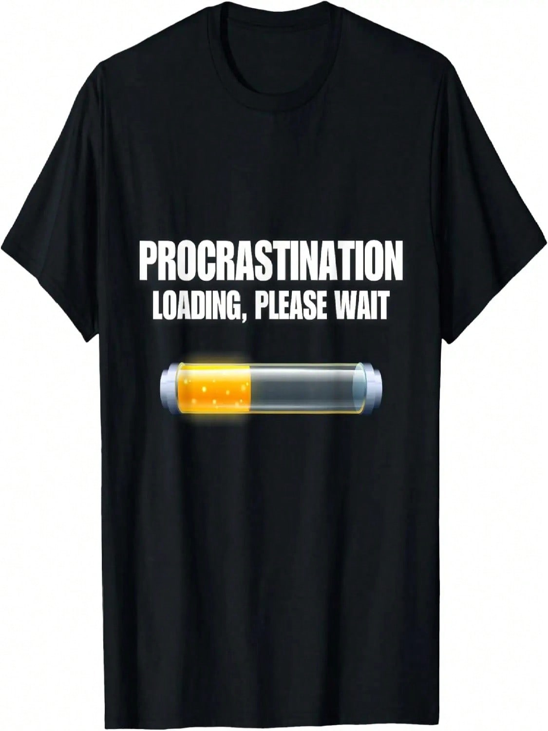 Procrastination Please Wait Funny Sarcasm Humor T-Shirt S разноцветный