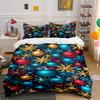 Christmas Ornaments and Snowflakes Bedding Bedding Set (1 Duvet Cover, 2 Pillowcases, Duvet Not Included)