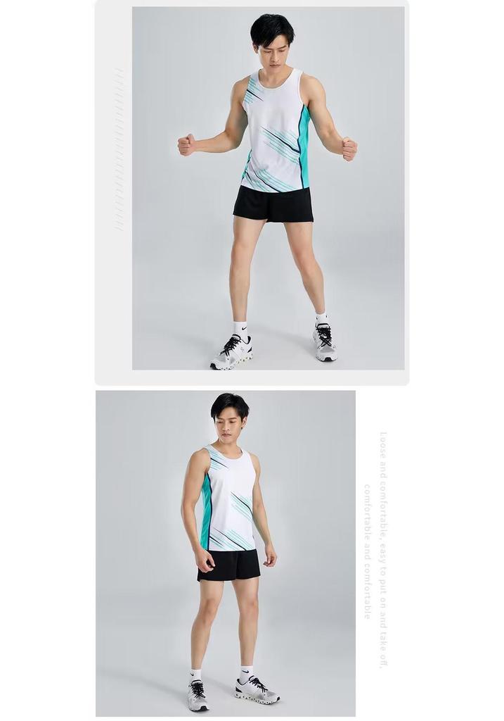 Abbigliamento da Corsa per Competizioni Sportive: Set di allenamento di atletica leggera per uomo e donna e pettorine per la maratona