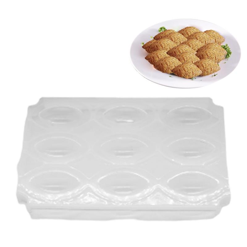 9 Holes 2023 Manual Kibbeh Meatball Maker Meatloaf Mold Press Minced Meat Processor Cake Desserts Pie Kitchen Tools