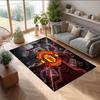 Tappeto in Flanella Stampato Manchester United Antiscivolo Morbido Poliestere Tappeto per Pavimento Tappetino Decorativo per Interni per Camera da Letto Soggiorno Divano