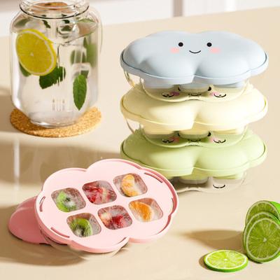 Mini Ice Cube Tray for Freezer Easy-Release PP Mold for Freezer Leak-Proof Stackable BPA-Free Compact Ice Maker for Home Kitchen