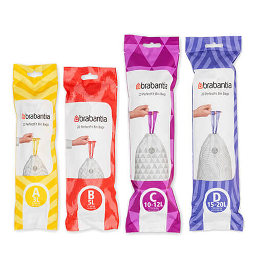 Brabantia Smartfix Tret-Müllbeutel (20 Beutel)