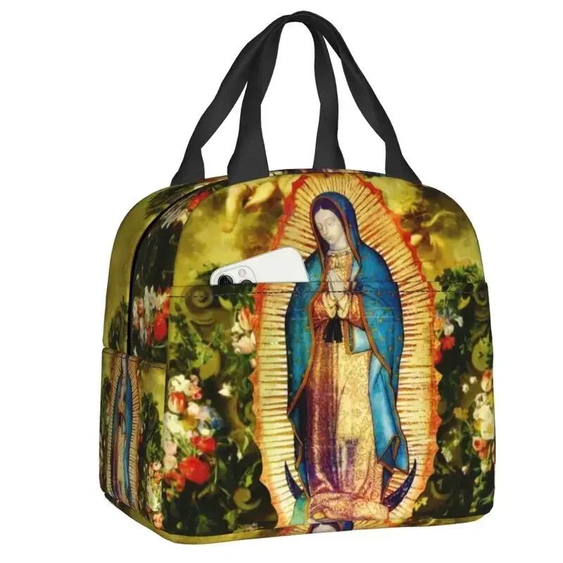 Virgin Mary Insulated Lunch Box for Women Warm Cooler Thermal Bag Work School Food Picnic Container Tote