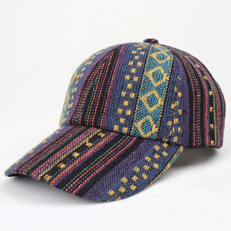 Spring Summer Boho Baseball Cap For Men Women Adjustable Print Sun Hat Street Sport Hiphop Outdoor Snapback Visor