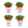 Pack of 1 DIY Flexible Easter Eggs and Carrot Decoration Set with Sponge Filling for Individualized Home Party Decors