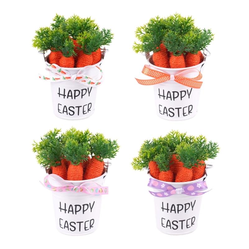 Pack of 1 DIY Flexible Easter Eggs and Carrot Decoration Set with Sponge Filling for Individualized Home Party Decors
