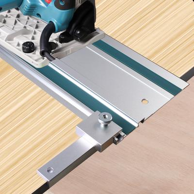 1Pc Track Saw Guide Rail Square 90° Right Angle Aluminum Alloy Quick Positive Angle Stop, Woodworking Workbench Tool