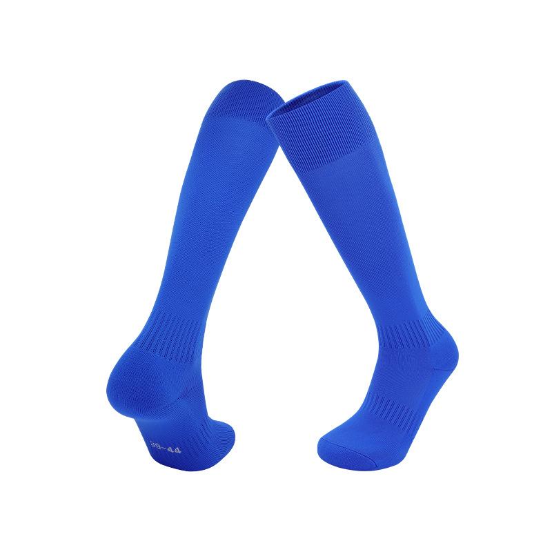 Summer Solid Color Towel Bottom Football Socks Stockings Training Socks Wear-Resistant Non-Slip Breathable Sweat-Absorbing High Sports Socks