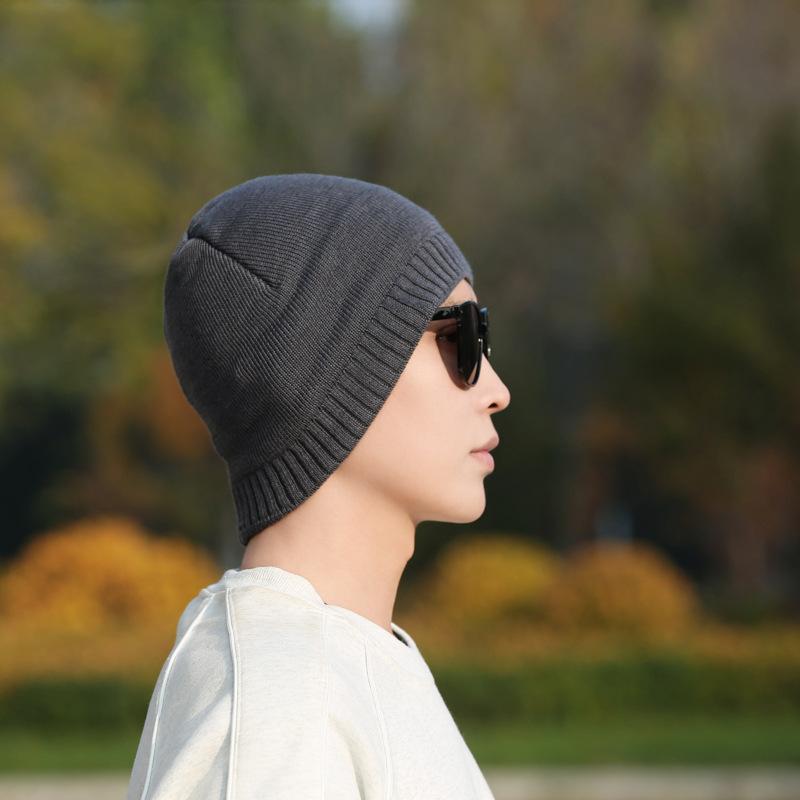 Winter Herren Kaschmir Mütze Warme Wollmütze Buchstaben Outdoor Strickmütze