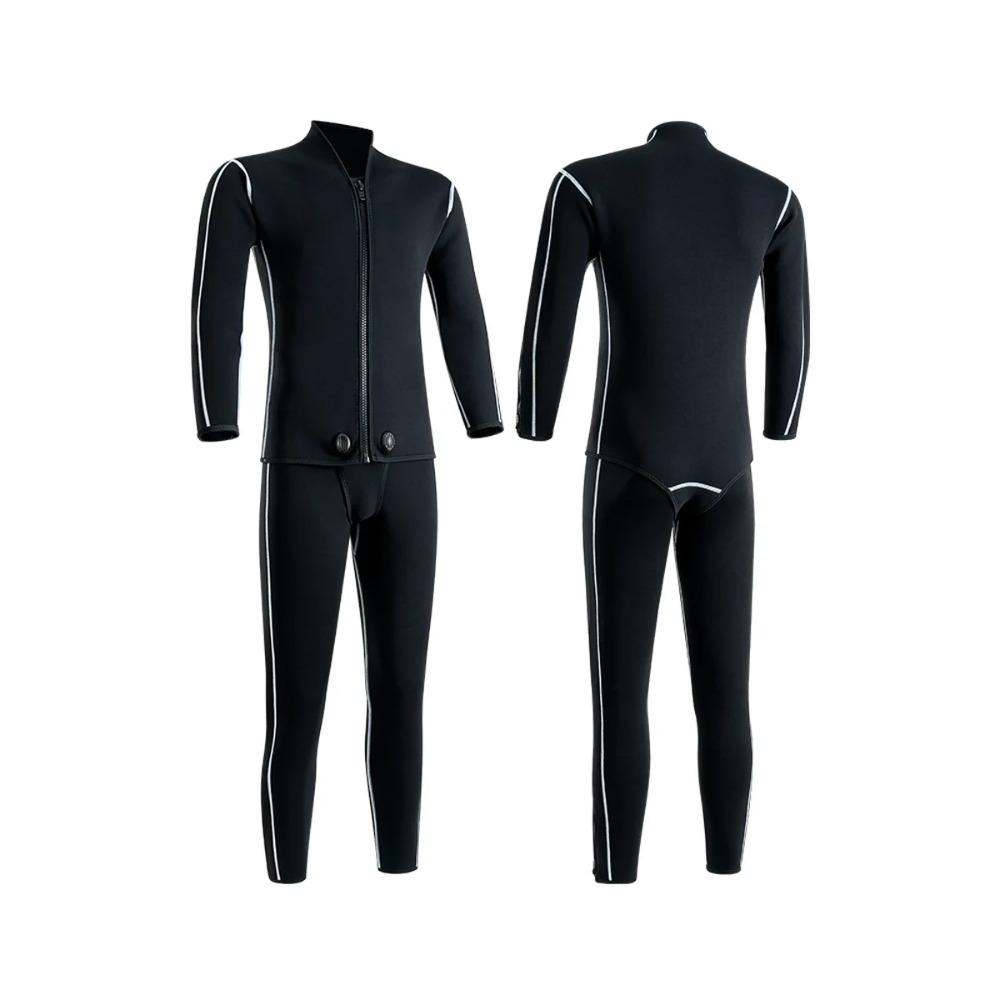 5mm Ultrastretch Neoprene Wetsuit Freediving and Spearfishing Wet Suit Two-piece Scuba Diving Shirt+Pants/Tops and Bottoms