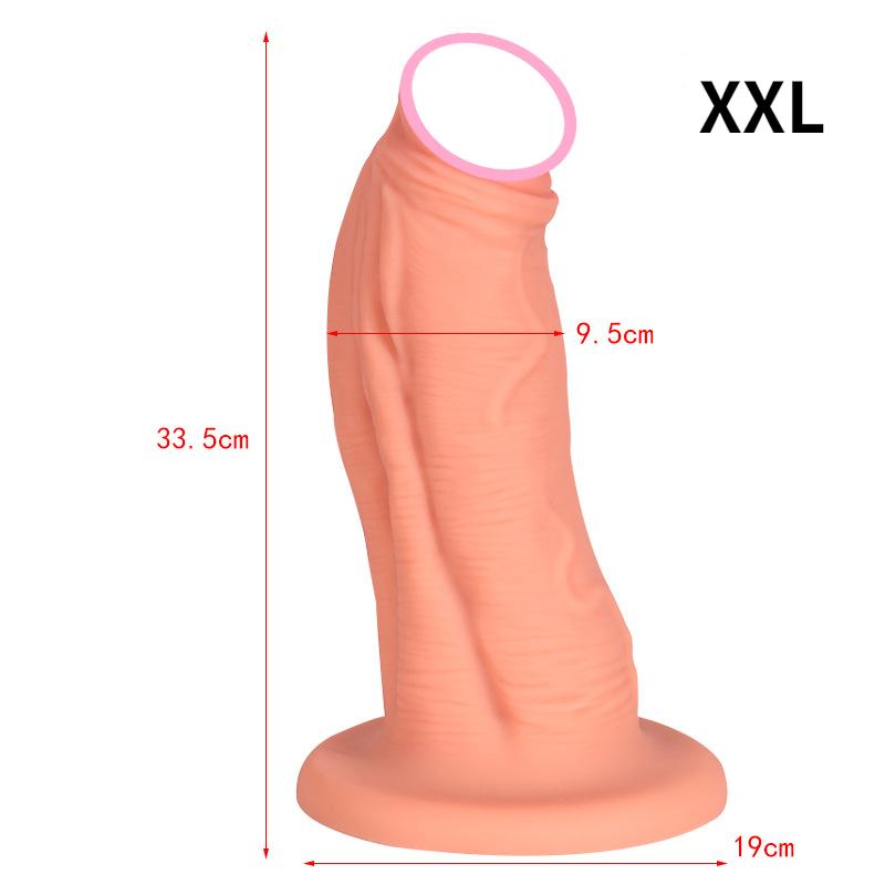 Large Liquid Silicone Dildo Women's Masturbator Fisting Pegging BDSM Adult Sex Toys Realistic Dick Big Penis Anal Plug