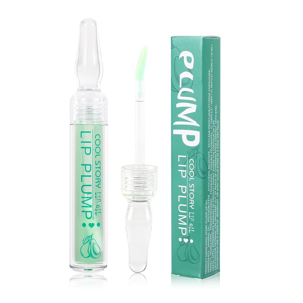 Avocadoreiches Lippenöl, feuchtigkeitsspendend, langanhaltend, feuchtigkeitsspendend, transparenter Lipgloss, Lippenpflege, wasserfestes Ampullen-Lippenöl, Lippenpflege