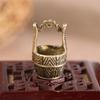 Brass Gold Fu Character New Year Keychain Pendant Ornament