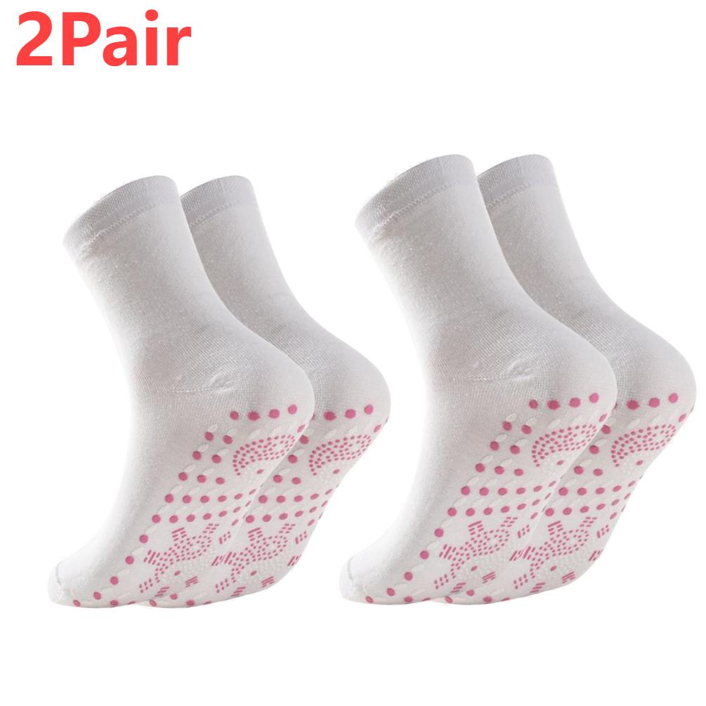 1-2Pair Self-Heating Shaping Socks Pain Relief Whole Foot Thermal Socks Tourmaline Cold-Resistant for Men Women Outdoor