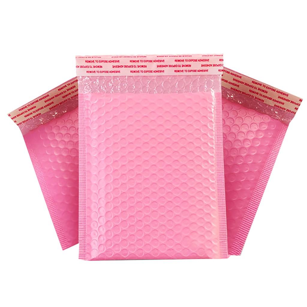 25Pcs Pink Poly Bubble Mailer Bubble Mailers Padded Envelopes for Gift Packaging Lined Poly Mailer Self Seal Bag Dropshipping