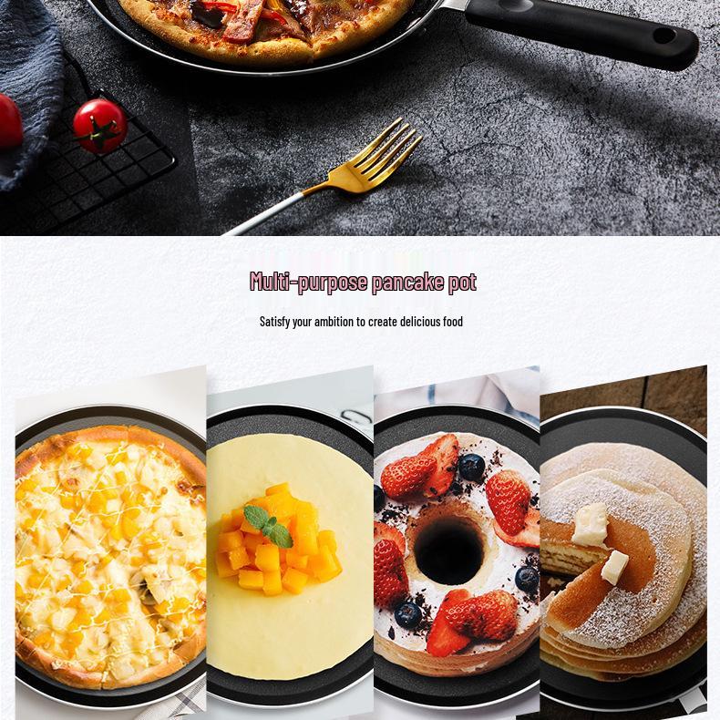 Non-stick Maifan Stone Frying Pan for Home, Flat-Bottomed Pancake Pan, Gas Stove Compatible