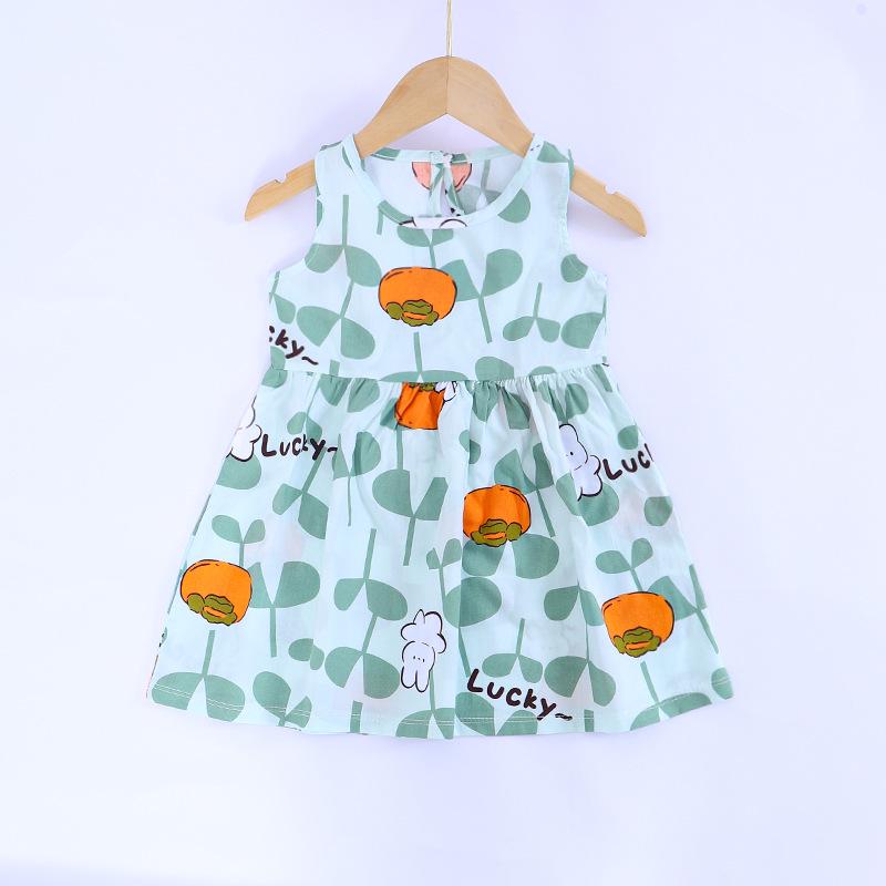 Mädchen Blumen Baumwolle Sommerkleid 2025 - Kleinkind & Baby Trageweste