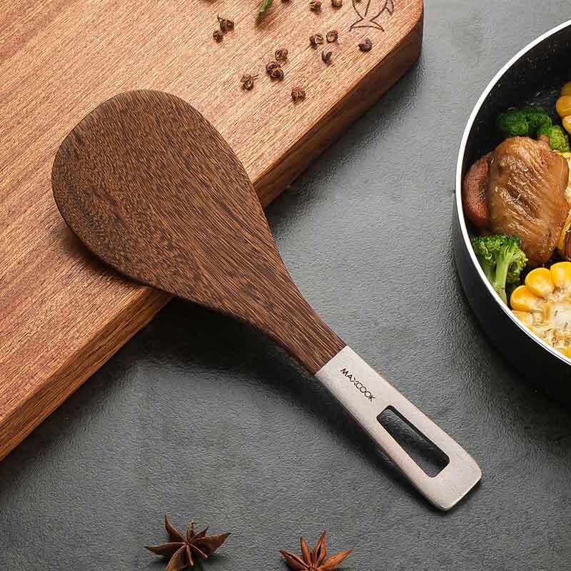 

MAXCOOK Natural Wenge Wood Rice Spoon