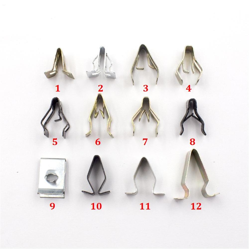 240pcs Mixed U-Type Metal Clips Car Console Instrument Panel Dash Trim Retainers