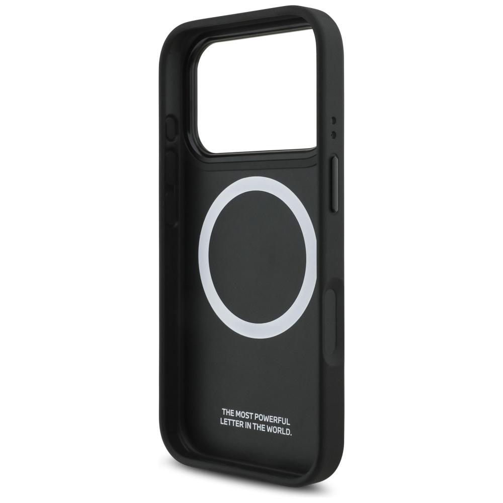 BMW M Dreifarbiges Metall-Logo MagSafe Hülle für iPhone 17 Pro Grau