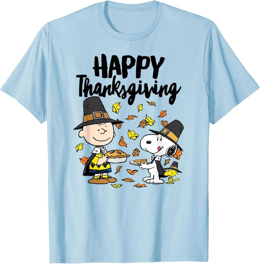 

Happy Thanksgiving Charlie Snoopy Woodstock unisex TShirt Unisex T-Shirt XXXL