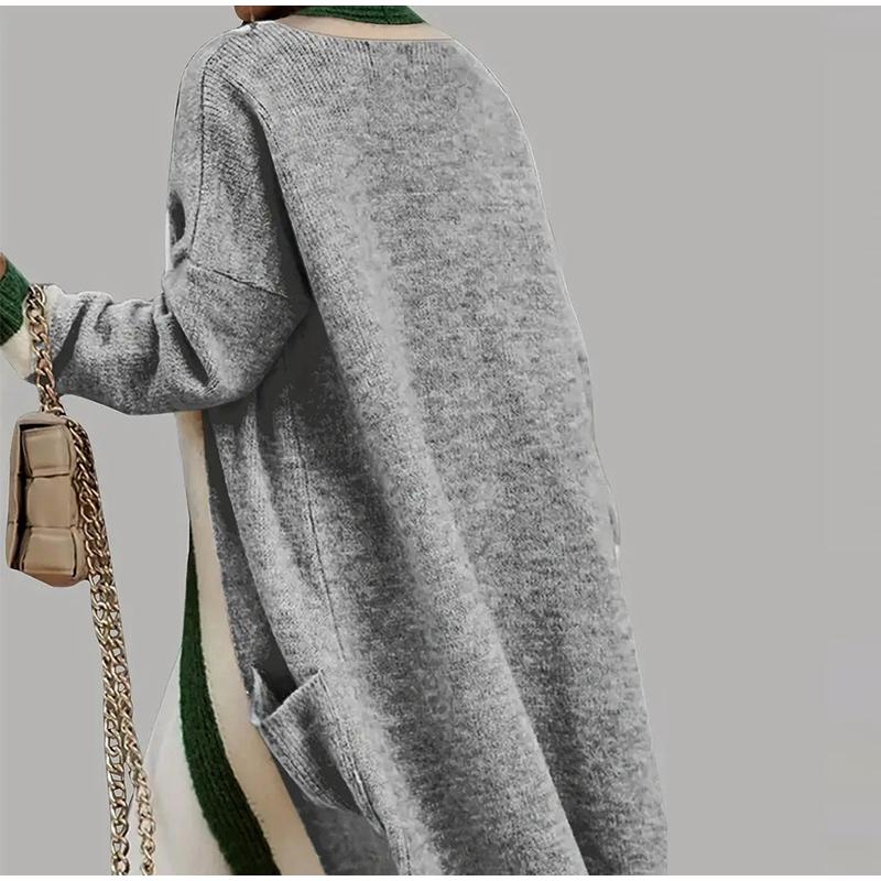 Thick Hooded Knit Women Cardigan Sweater Spring Autumn Winter Knitted Soft Loose Coat Long Cardigans