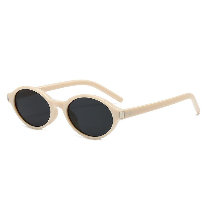 SHAUNA Fashion Small Oval Sunglasses Women Shades UV400 Retro Punk Men Leopard Blue Sun Glasses