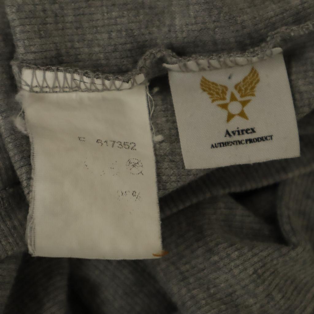 AVIREX Short Sleeve T-shirt M Gray Men's Used