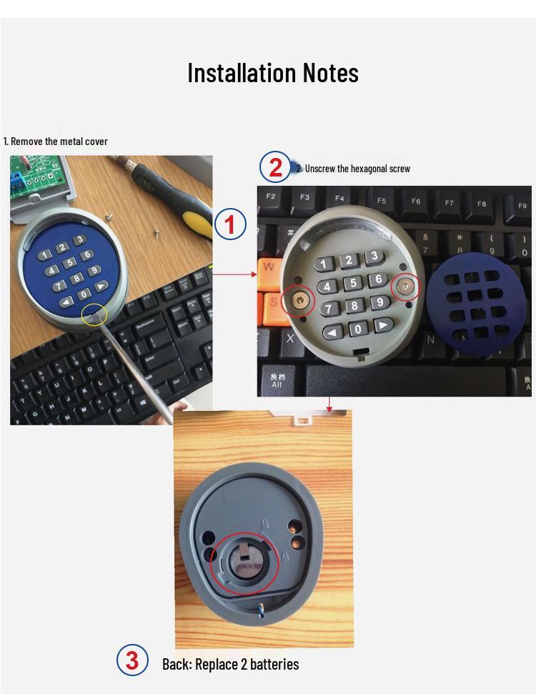Smart Wireless Garage Door Keypad - 433MHz Remote Password Control