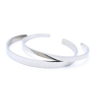 B0463 Chirurgenstahl Schlichtes Dünnes Armreif Armband Herrenarmband Modearmband