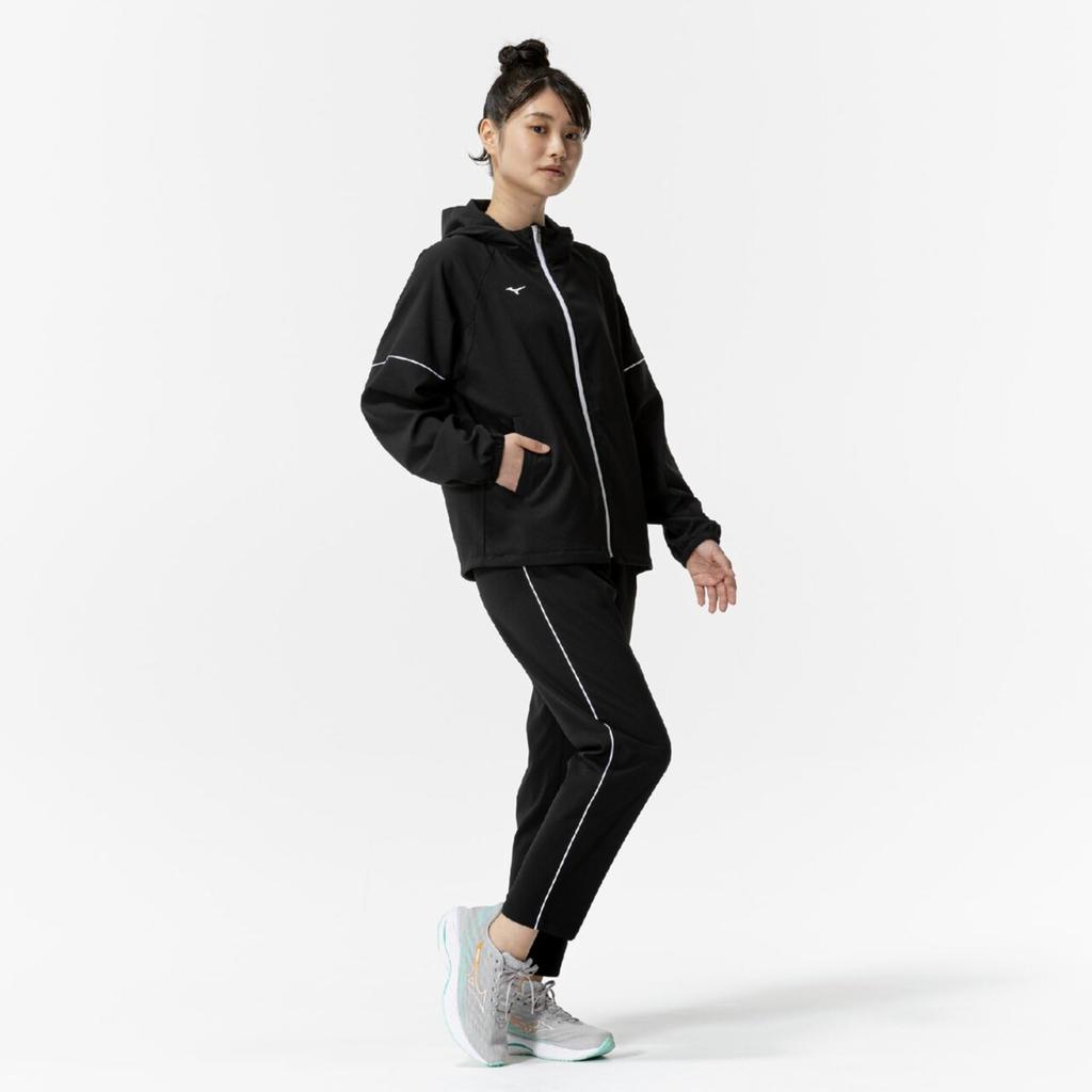 Mizuno Stretch Cloth UV Training 32MCC345 Women's Hoodie, Protection, Wear, Black,
