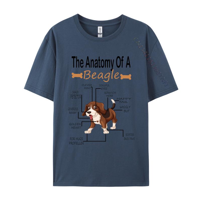The Anatomy Of A Beagle Dog Tshirt Vintage Animals Lovers Retro Style TShirt Breathable Cloth Tees Tops